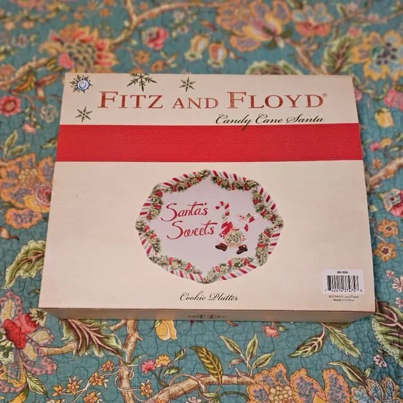 Fitz and Floyd Christmas Cookie Platter - Picture 2 of 6